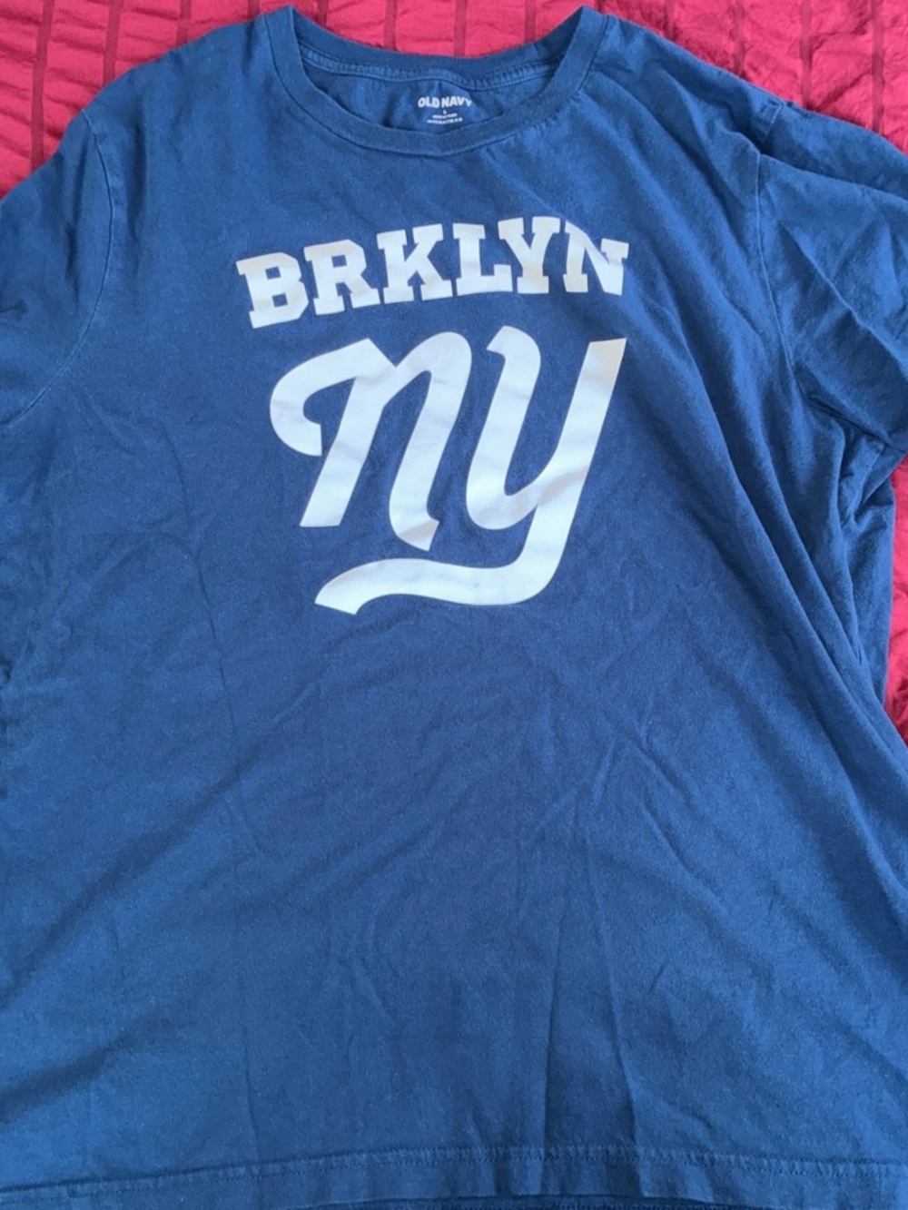 Old Navy Blue 'BRKLYN NY' Graphic Short-Sleeve Tee